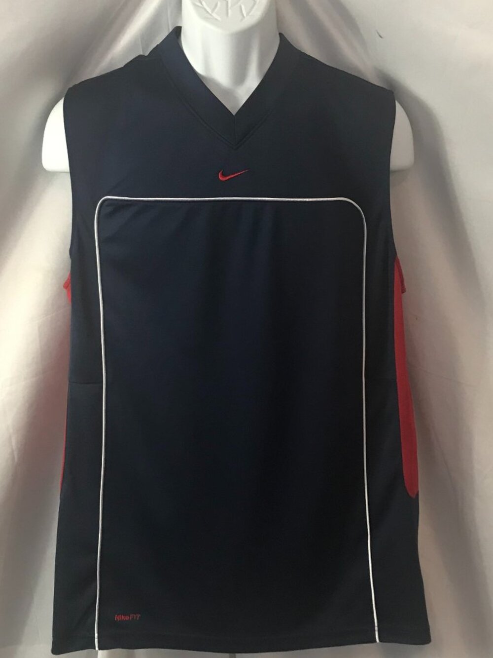 Nike Three Tone Activewear Athletic Sport Cut Basketball Jersey Tank Top